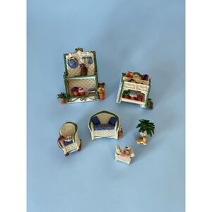 Avon Victorian Memories Miniature Furniture Sunroom Patio Set